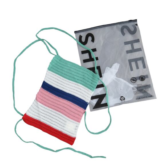 SHEIN Y2k Rainbow Crochet Halter Top - Picture 6 of 7